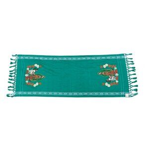 Hand Woven Virgen De Guadalupe Mexican Rebozo Shawl Scarf Pashmina NEW